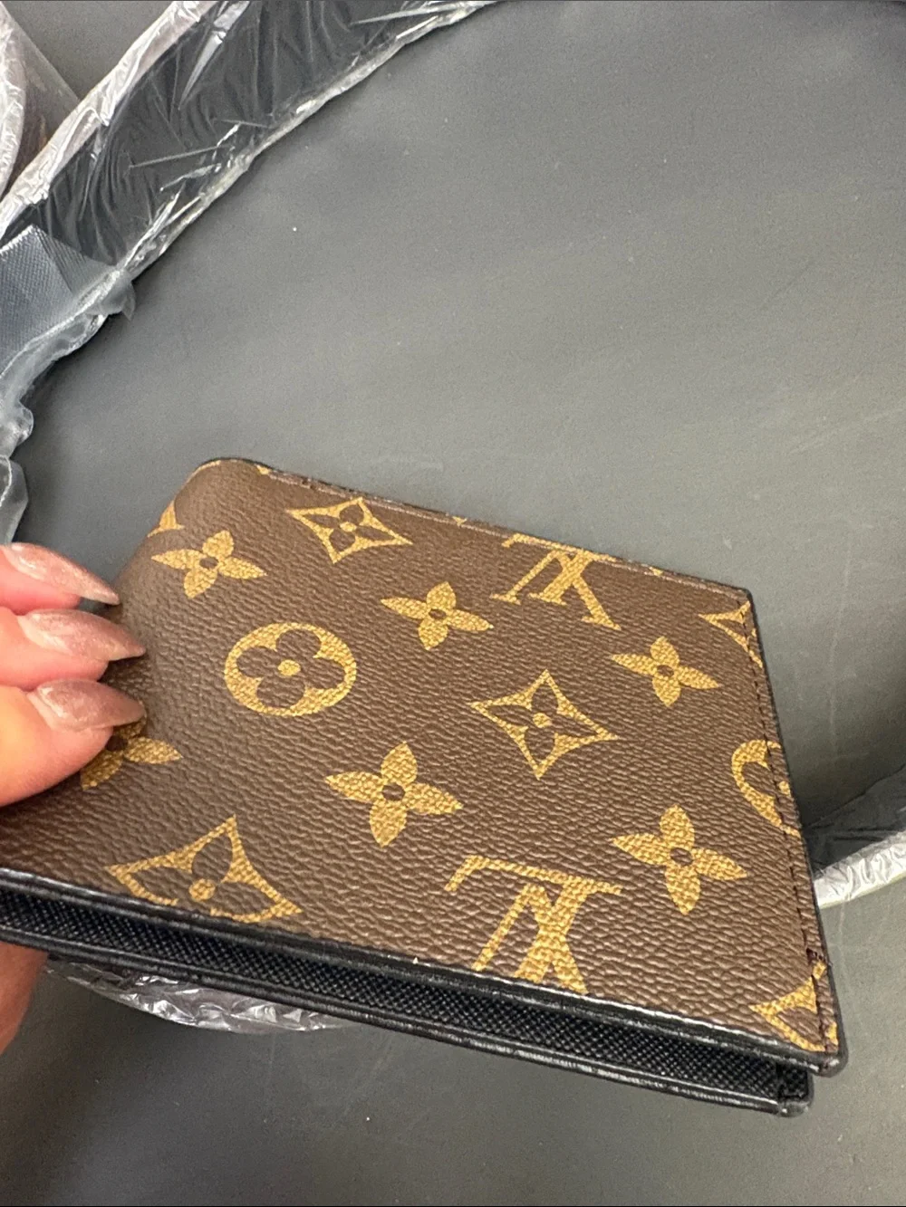 Luxury inspired Brown Monogram Men's Wallet and belt